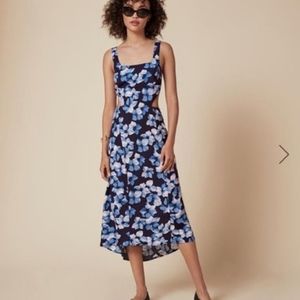Reformation floral nelly backless dress, size 2
